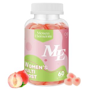 Gomitas veganas para mujeres MOSEA ELEMENTS etiqueta frontal