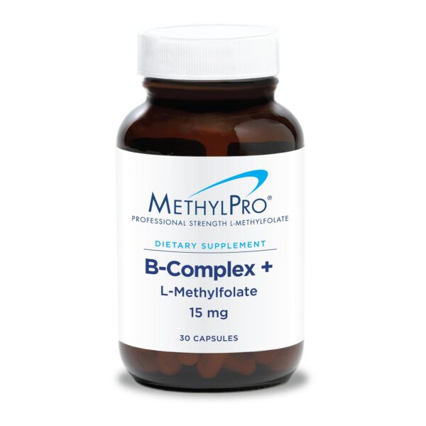 Frente de botella MethylPro B-Complex + L-Methylfolate
