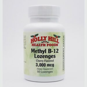 Metil B12 3000 mcg pastillas sublinguales sabor cereza Holly Hill