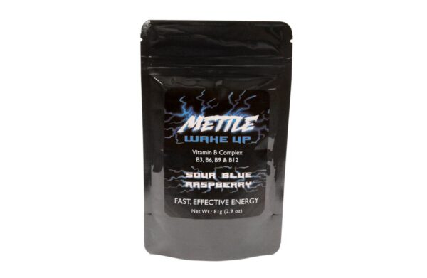 Version 1.0.0 Mettle Energy polvo bebida energética sabor frambuesa azul ácida