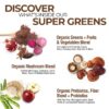Envase de 10.6 oz de polvo Super Greens chocolate