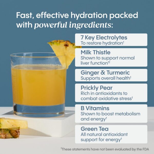 Mezcla con antioxidantes Hydralyte para soporte hepatico y energia