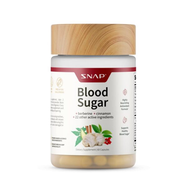 Mezcla para azúcar en sangre Snap Supplements 60 cápsulas