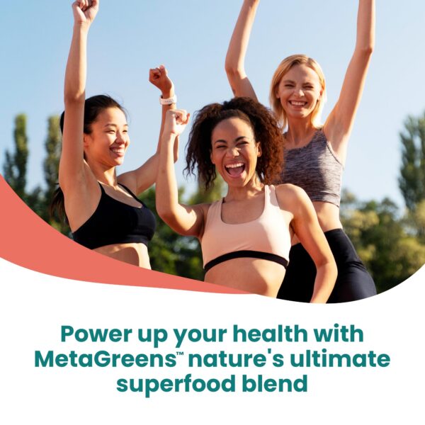 Mezcla para batidos verdes Metagreens sin GMO para salud digestiva