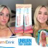Version 1.0.0 mezcla bebida sunburn paquete con agua refrescante tropical punch