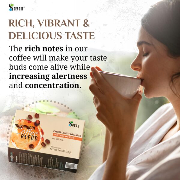 Version 1.0.0 Mezcla de café con Chaga y Reishi para energía