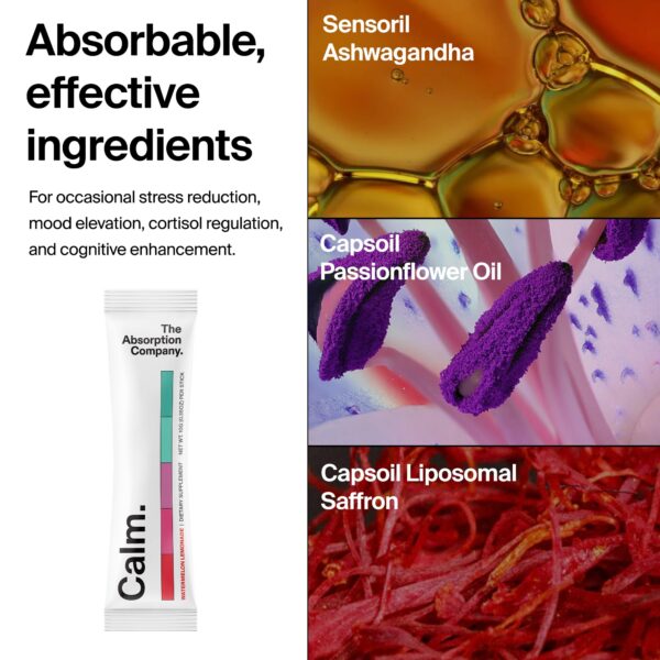 Sobres individuales de Calm Drink para relajación