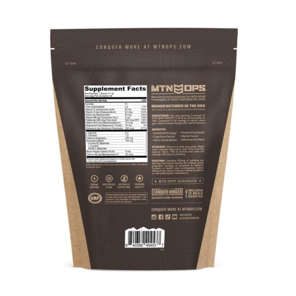 Mezcla energética MTN OPS Ignite bolsa lateral