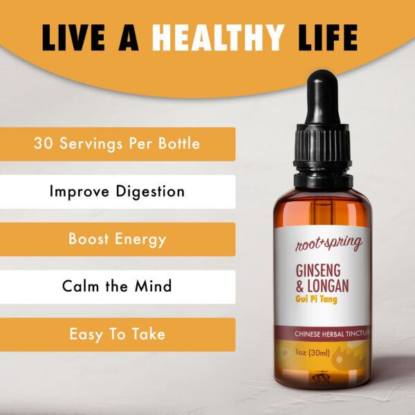 Mezcla herbal tradicional Gui Pi Tang para energía y salud mental