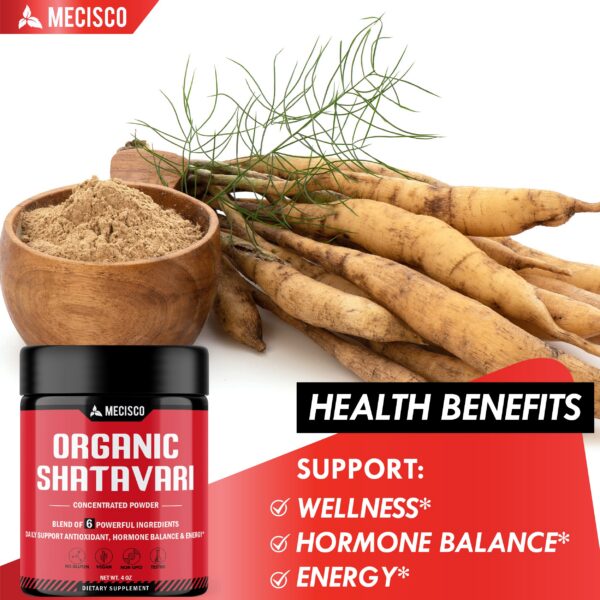 Mezcla de hierbas para polvo Shatavari orgánico natural