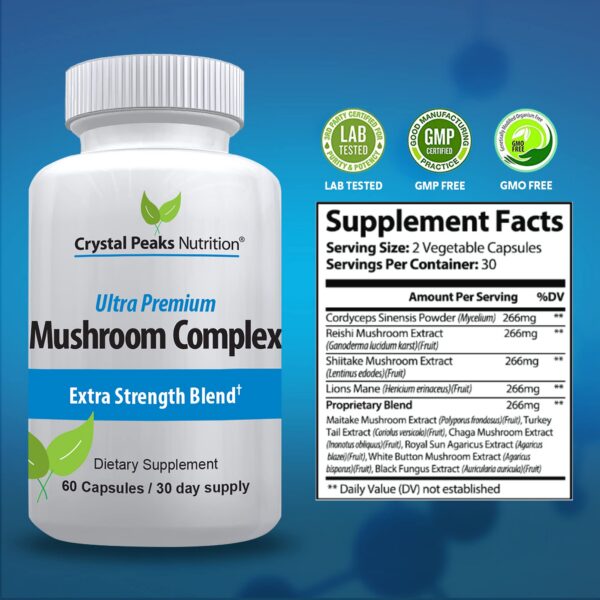 Version 1.0.0 Mezcla de hongos en cápsulas para apoyo inmunológico