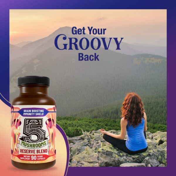 Mezcla de hongos Hippie Farms etiqueta frontal