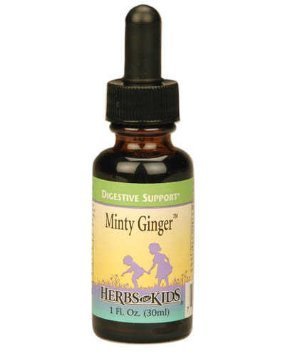 Mezcla líquida de menta y jengibre Herbs For Kids botella