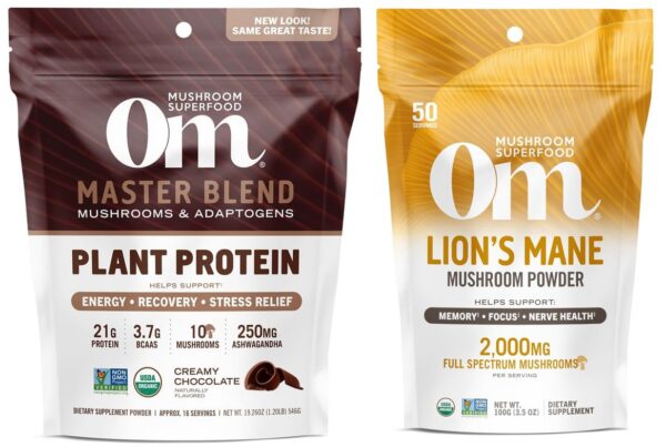 Mezcla maestra de proteína en polvo OM MUSHROOM SUPERFOOD