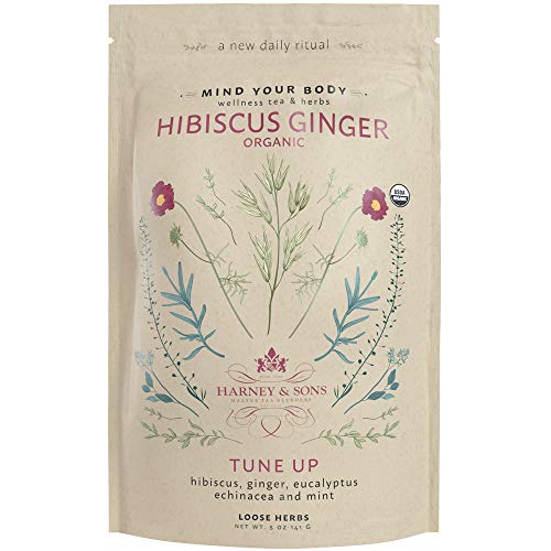 Mezcla orgánica hibisco y jengibre bienestar Harney & Sons bolsa 5oz