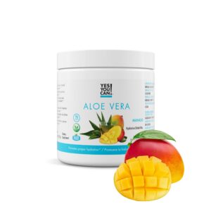 Version 1.0.0 Mezcla polvo Aloe Vera Sí Tú Puedes sabor mango bote