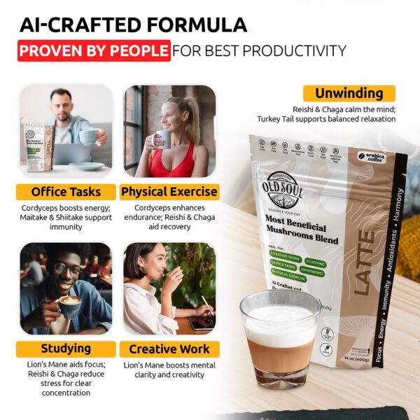 Mezcla de superalimentos hongos en polvo OldSoul