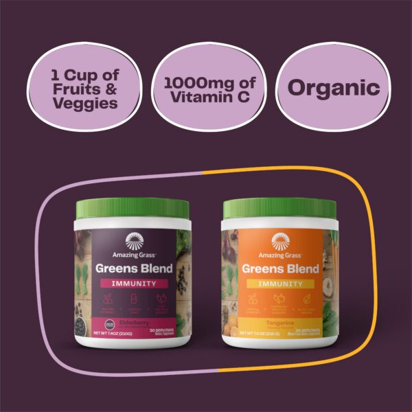 Mezcla supergreens Amazing Grass porciones y beneficios