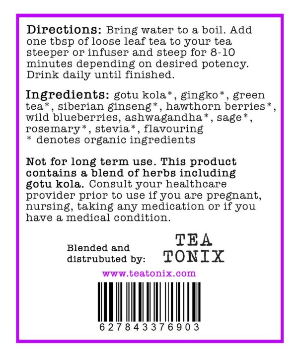 Mezcla de té gotu kola espino ginkgo para concentración