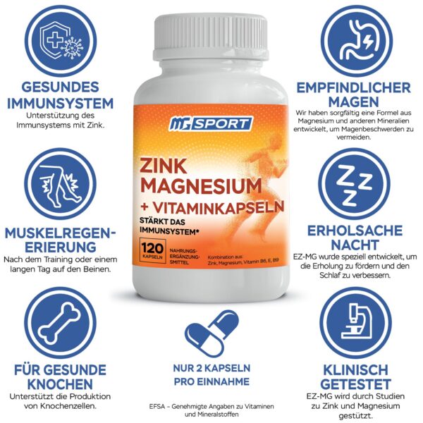 Version 1.0.0 MgSport zinc y magnesio - etiqueta de producto