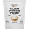 Polvo de hidróxido de calcio en envase sellado