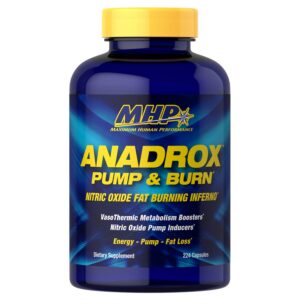 Version 1.0.0 Frente de envase MHP Anadrox Pump & Burn 224 cápsulas