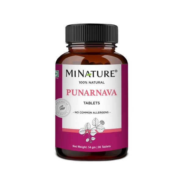 mi Nature tabletas Punarnava 90 paquete frontal