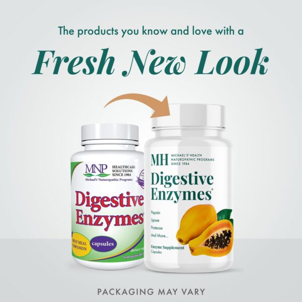 Caja y cápsulas MICHAEL'S Digestive Enzymes