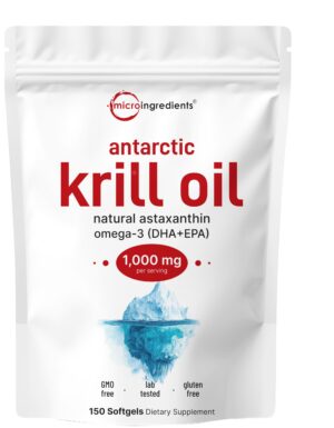 Frente del envase Micro Ingredients Krill Oil Antártico