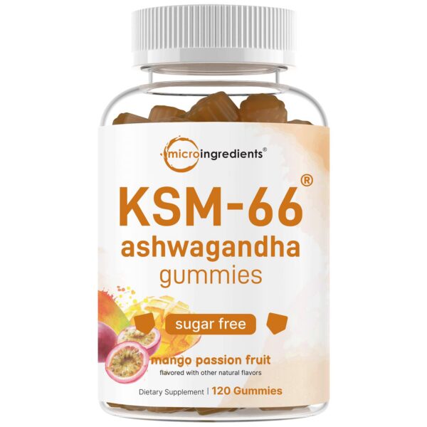 Gomitas Micro Ingredients Ashwagandha KSM-66 sabor mango maracuyá