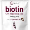 Frente de Micro Ingredients Biotin 10k mcg HA 25 mg