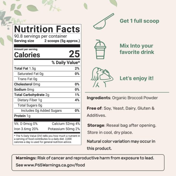 Etiqueta con DIM natural y vitaminas