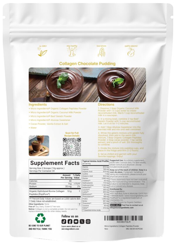 Detalles de etiqueta de ingredientes