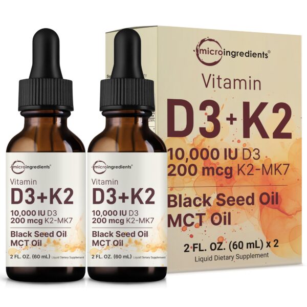 Version 1.0.0 Frasco de Micro Ingredients D3 y K2 en gotas