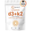 Cápsulas micro ingredients vitamina d3 k2 para salud ósea y cabello