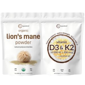 Micro Ingredients D3 y K2 con aceite de coco frontal