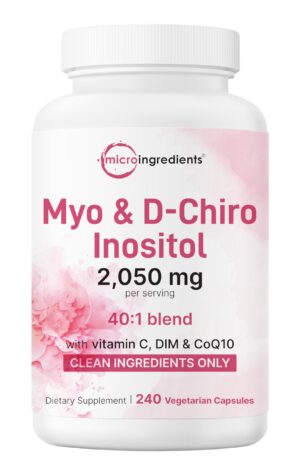 Frente de Micro Ingredients Myo-Inositol 2050 mg