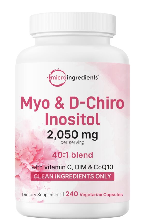 Frente de Micro Ingredients Myo-Inositol 2050 mg