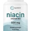 Micro Ingredients niacina vitaminas b3 cápsulas paquete