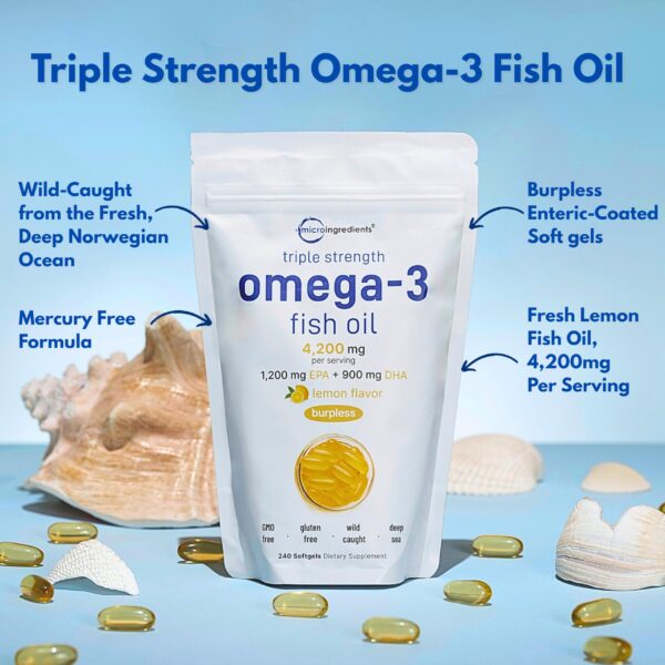 Cápsulas blandas Omega-3 en frasco