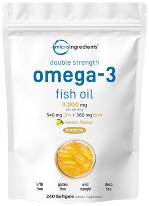 Version 1.0.0 Frasco de cápsulas suaves Omega-3 Micro Ingredients