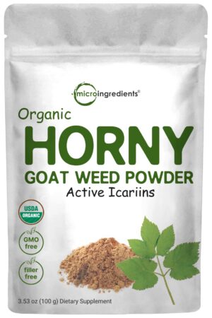 Micro Ingredients polvo horny goat weed orgánico 100 gramos