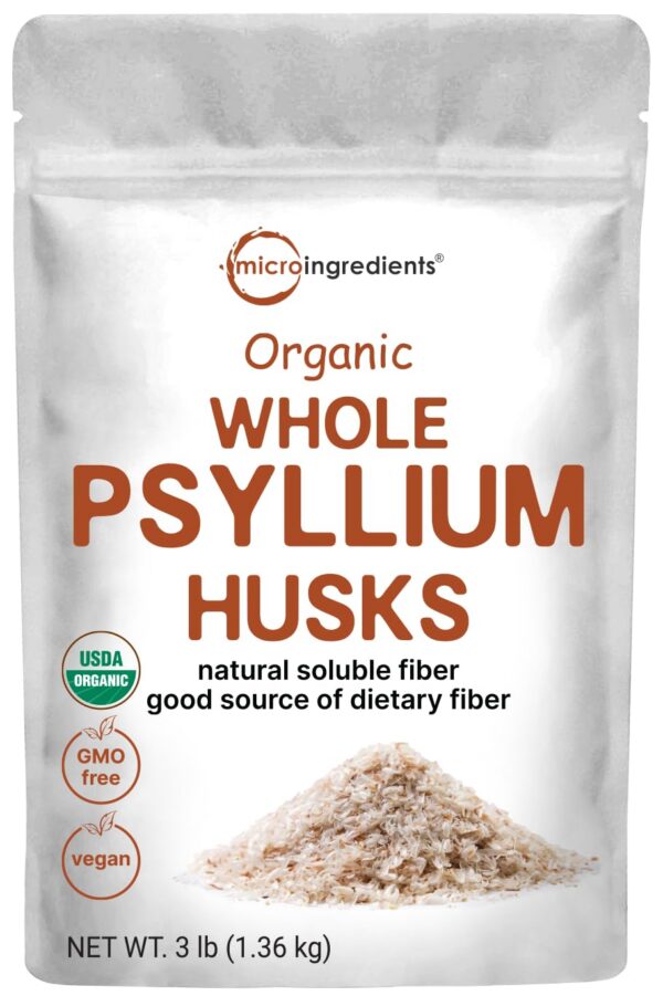 Version 1.0.0 Micro Ingredients psyllium orgánico cáscaras integrales 3 libras