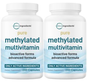 Version 1.0.0 Etiqueta frontal de Micro Ingredients Pure Methylated Multivitamin