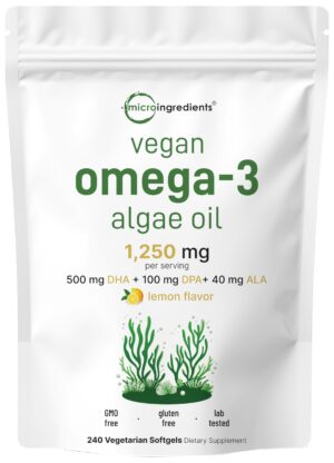 Version 1.0.0 Frente del envase: Omega-3 de algas vegano