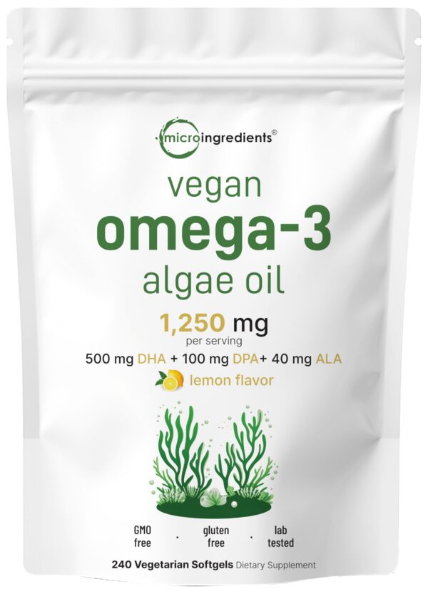 Version 1.0.0 Frente del envase: Omega-3 de algas vegano