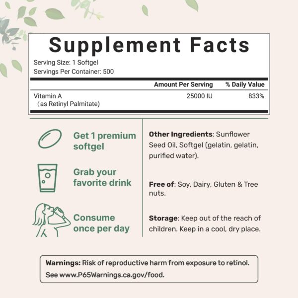 Frente del envase Micro Ingredients Vitamina A