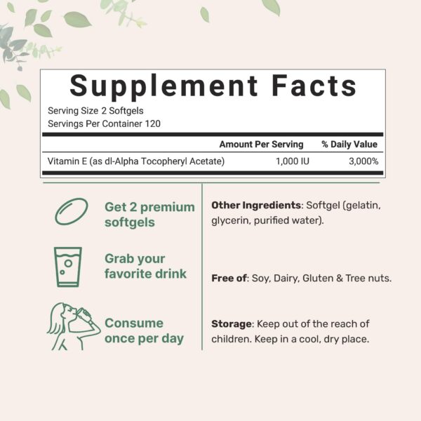 Etiqueta de vitamina E Micro Ingredients