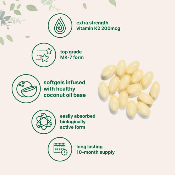 Micro Ingredients vitamina K2 MK7 para corazón y huesos