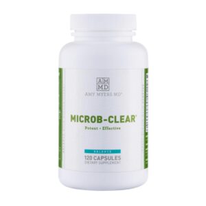 Frasco de Microb-Clear Amy Myers MD 120 cápsulas
